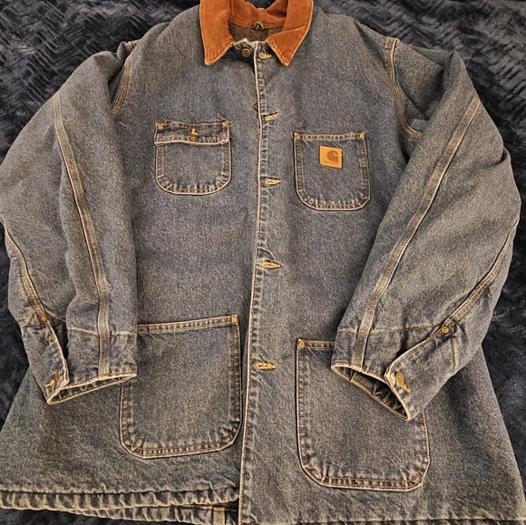 Carhartt vintage lined denim coat - Picture 1 of 3